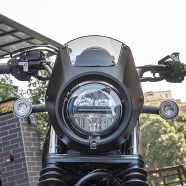 Imagem de Capa de máscara de carenagem de farol dianteiro de motocicleta para-brisas para-brisas protetor de farol para CL SCL 250 300 500 CL300 CL500 CL250 SCL300 SCL250 SCL250 SCL500 2023 2024, preto fosco