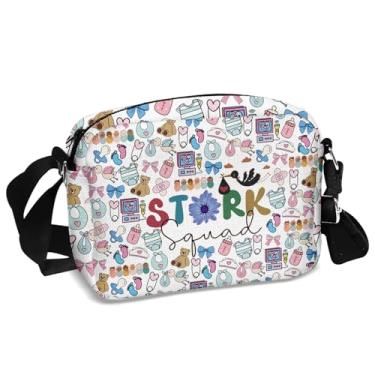 Imagem de MAOFAED Presente de enfermeira Stork Squad Labor and Delivery Nurse Gift, OB Nurse Team, Bolsa tiracolo para bebês (esquadrão Stoke)