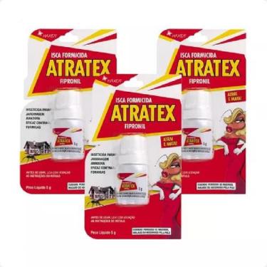 Imagem de Kit 3 Atratex 5g Atrativo Mata Formiga Doceira Vermelha - HAXEA
