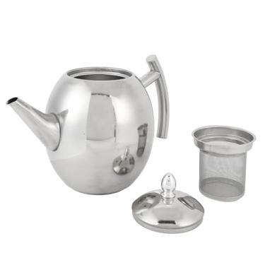Imagem de Haofy Chaleira de chá de Aço Inoxidável Com Tampa e Tela de Filtro Handelim Ergonômico Tabela Brilhante Finishing para Home Restaurant Hotel Uso (1.5L/1500ml)