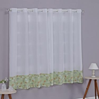 Imagem de Cortina Baby 2 Metros Quarto de Bebê Infantil Menino Menina Varão Simples