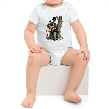Imagem de Body infantil Esqueleto tocando violao - Alearts, G