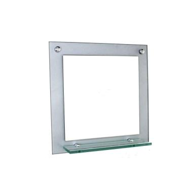 Imagem de Espelho Para Banheiro Com Prateleira 40Cm Prata