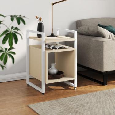 Imagem de Mesa de Apoio Cabeceira Baú de Cama para Quarto Industrial Marrocos Ba