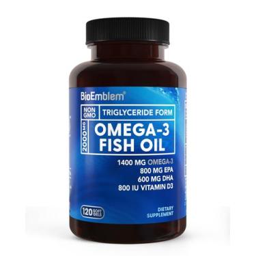 Imagem de Suplemento BioEmblem Óleo de Peixe Ômega-3 2000 mg 120 Cápsulas Gelati