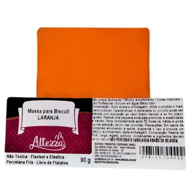 Imagem de Massa De Biscuit Colorida Altezza 90 Gramas Sem Ftalatos Porcelana Fria - Escolha As Cores (Laranja)