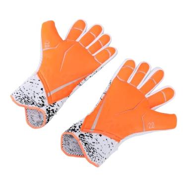 Imagem de RiToEasysports Luvas de Futebol de 2pcs Nylon Latex Fortes Equipamentos de Segurança de Aderência para Goleiros Profissionais (Tamanho 8 (18,2mm ID 56-59mm C))