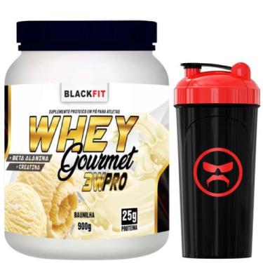 Imagem de Whey Gourmet Suplemento Massa Muscular Melhor Que Max Titanium 900g + 