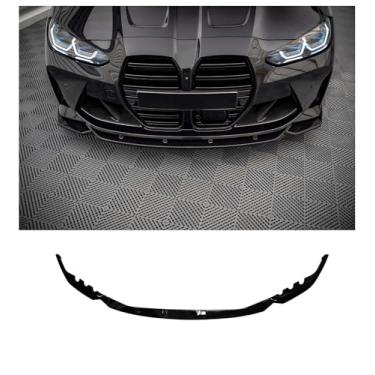 Imagem de Para-choque dianteiro spoiler divisor defletor acabamento queixo compatível com BMW M3 G80 M4 G82 Sedan 4 portas Coupe 2 portas 2021 2022 2023 2024 2025 preto brilhante