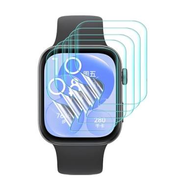Imagem de Película de hidrogel transparente (8 peças) para Huawei Watch FIT 3 / FIT 4 / FIT 4 Pro 4.6 cm Smart Watch Protetor de tela TPU macio ultrafino, sensível ao toque, autorreparação, à prova de explosão