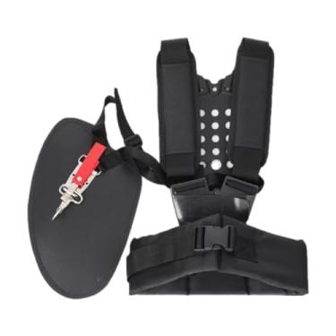 Imagem de Whtkoph Alça de ombro para aparador, cinto de ombro duplo ajustável e confortável, acolchoado para roçadeiras de jardim, aparadores de grama