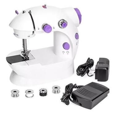 Imagem de Máquina De Costura Portátil Bivolt Compacta Com Pedal - Oi Vida