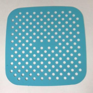 Imagem de Tapete quadrado de silicone protetor air fryer 20cm - ad, AZUL