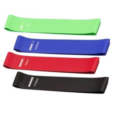 Imagem de Kit Treino Funcional 5 Elásticos de Resistência - Sem Marca