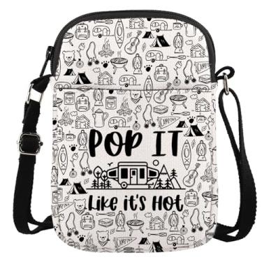 Imagem de Bolsa tiracolo Happy RV Camp Gift Van Camping Lover Gift Pop It Like It's Hot Camper Van Travel, Pop It Cr, Multifuncional