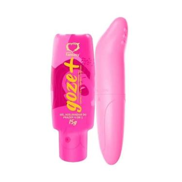 Imagem de Kit Sex Shop Vibrador de Ponto G e Gel Lubrificante Vibrador Estimulan