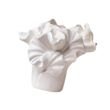 Imagem de IEUDNS Vaso de cerâmica para flores, vaso de porcelana fosca, elegante suporte para plantas, arranjo floral para mesa de casamento, decoração de fazenda, Style G