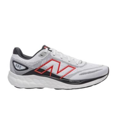 Imagem de Tênis New Balance 680V8 Branco Cinza-Masculino