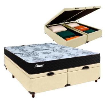 Imagem de Colchão Casal Molas Ensacadas + Bau Blindado - Life Gold - Paropas