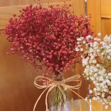 Imagem de Mini Buque Gypso (mosquitinho) Marsala I Flores Desidratadas - Pense F