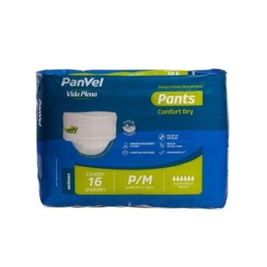 Imagem de Roupa Íntima Unissex Panvel Vida Plena Pants P/m Com 16 Unidades