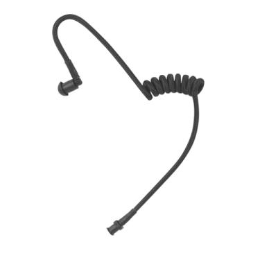 Imagem de JUYODE Tubo de bobina acústica trançada de nylon tubo de substituição para fone de ouvido à prova d'água tecido resistente à umidade acessórios de segurança policial de segurança de rádio tubo de fone