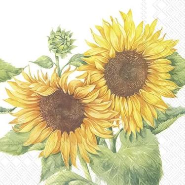 Imagem de Guardanapo para Decoupage Ihr 33x33 Girassol Amarelo C/ 2 Unidades - G