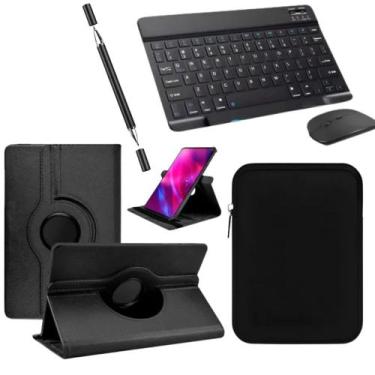Imagem de Kit Completasso Para Redmi Pad 2 Capa + Teclado Mouse+ Caneta Touch + 
