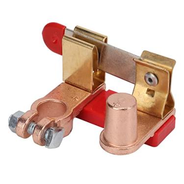 Imagem de Akozon Título: Switch de Desconexão Bateria Postagem de Bronze - Interruptor de Corte de Energia para Carro, Barco, Trailer, ATV - Knife Vane/Wing Battery Isolator Switch para Gerenciamento de