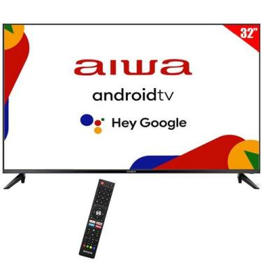Imagem de Smart TV LED 32" AIWA HD Android Google TV Wi-Fi e Bluetooth com Conve