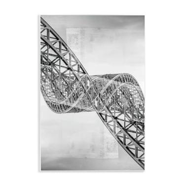 Imagem de Stupell Industries Design de arte surrealista de placa de parede de ferro torcido por Robin Vandenabeele, 15 x 10