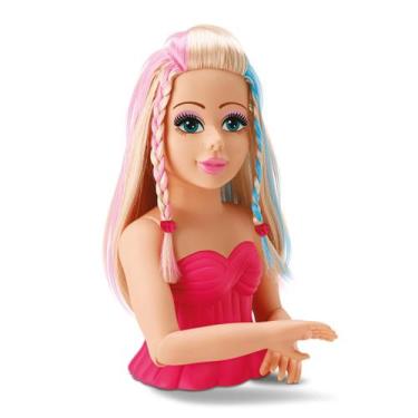 Imagem de Diver Surprise Hair Style Busto, Boneca com Acessórios - Divertoys