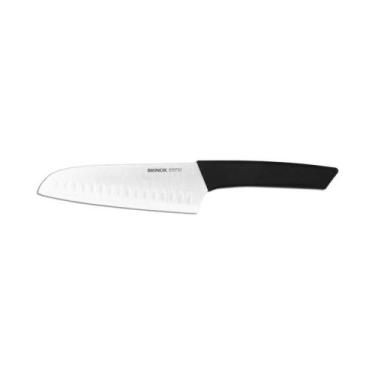 Imagem de Faca P/ Fatiar E Picar Santoku 7 Polegadas Aço Inoxidável E Polipropil