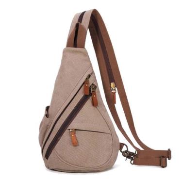 Imagem de Mochila tiracolo pequena de lona Sling Bag KL928 impermeável