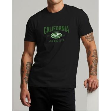 Imagem de Camiseta Masculina California Los Angeles Estampada 100% Algodão Stree