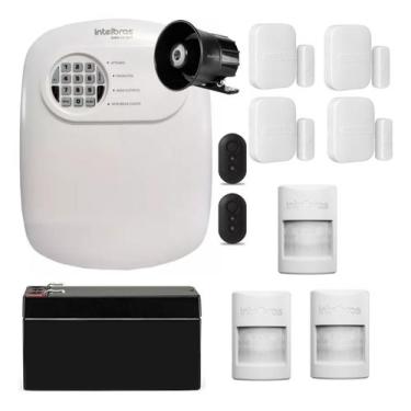 Imagem de Kit Alarme Sem Fio Intelbras ANM 24 NET com 7 Sensores e Pet Immunity