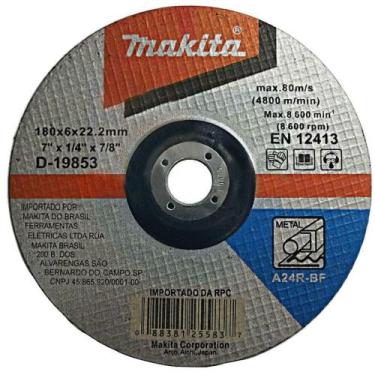 Imagem de Disco Desbaste Abrasivo Metal Makita D-19853