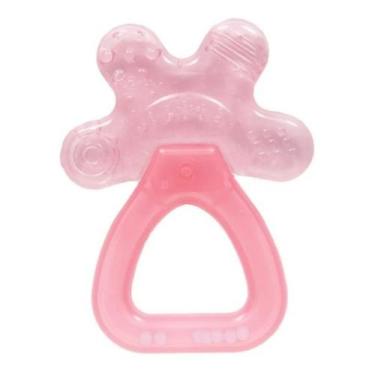 Imagem de Mordedor Massageador Chocalho Com Água Buba Bebê, Rosa