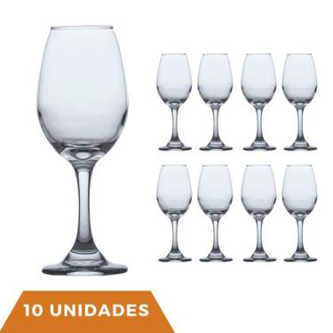 Imagem de Taça de Vinho para Degustação Agua 365ml Luxo - 10 Unidades - CRISTAR,