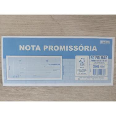 Imagem de Bloco de nota promissória São Domingos 215X95mm 50 folhas