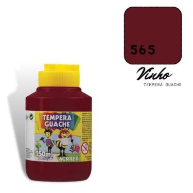 Imagem de Tempera Guache Acrilex 250ml Vinho