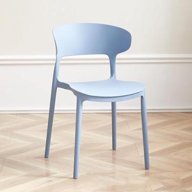 Imagem de Cadeiras Empilháveis Portáteis Para Interiores, Banquinho De Plástico Cadeiras De Jantar Leves Cadeira De Evento Comercial De Encosto Grosso Para Eventos Escritório Festa De Casamento