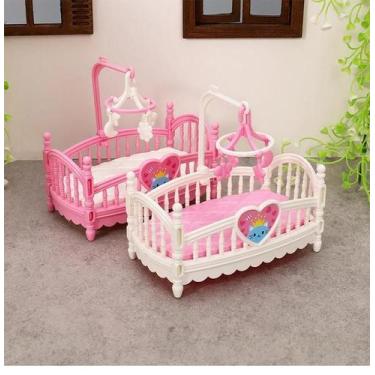 Imagem de Mini Cama De Boneca Labubu Modelo 1/12, Mobiliário Para Quarto De Casa