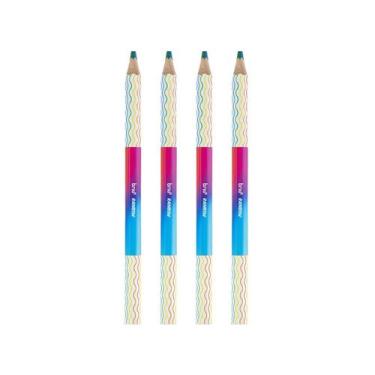 Imagem de KIT Lápis de Cor de Madeira Jumbo Rainbow Sextavado BRW, KIT4