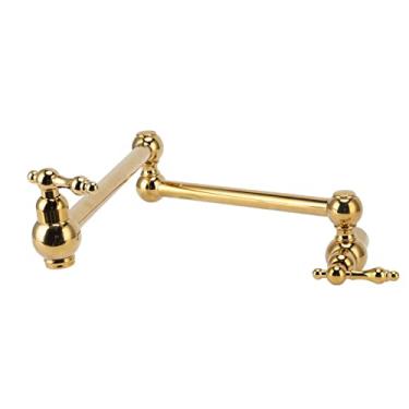 Imagem de Depisuta Torneira de Preenchimento de Maconha, Torneira de Cozinha de Braço de Articulação Dupla Montada Em Parede G1/2, Torneiras de Pia Rotativa de 360 ​​graus (Titânio)