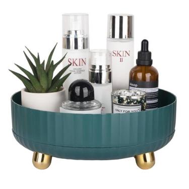 Imagem de Bandeja organizadora de perfume de maquiagem Anyoifax 360 Rotating Gre