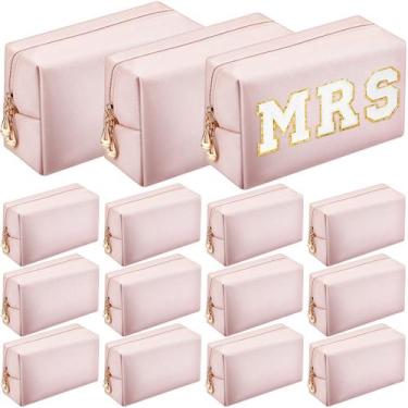 Imagem de Bolsas de maquiagem Kigeli, bolsas de cosméticos de couro PU, 15 unida