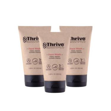 Imagem de Pacote de 3 gel de lavagem facial Thrive Natural Care para homens e mu