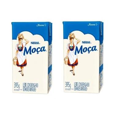 Imagem de kit com 2 Moça Leite Condensado Tetra Pak, 395g