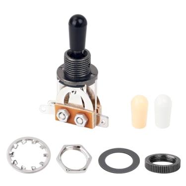 Imagem de Banworks Interruptor seletor métrico de 3 vias para guitarra Epiphone EPI LP Les Paul Style Guitar JT/DWQ-01 preto com ponta preta